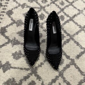 Steve Madden Black Studded Heels